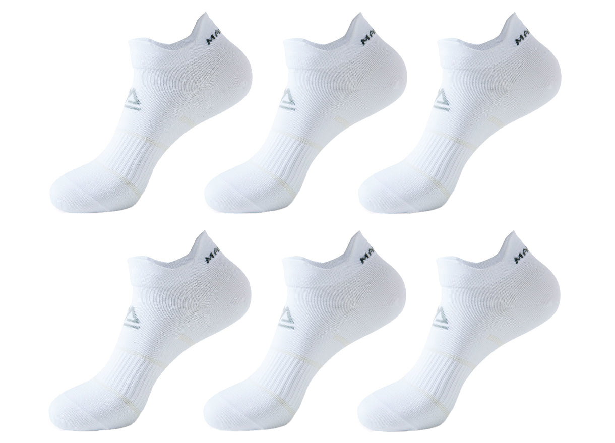 Haute Edition Unisex 6-Pack Compression Wellness Ankle Socks