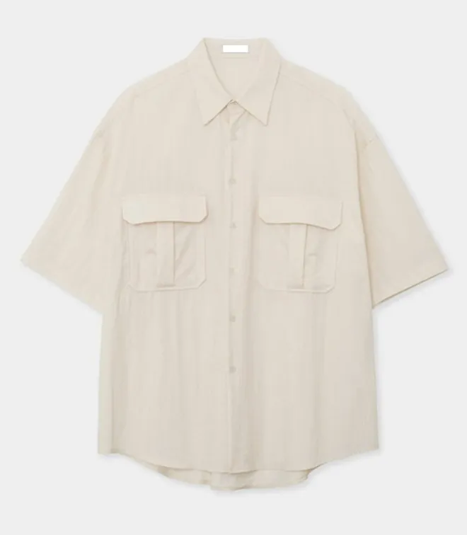 HUE  |[Huecloset]★RN Two-Pocket Half Shirt (3 color)