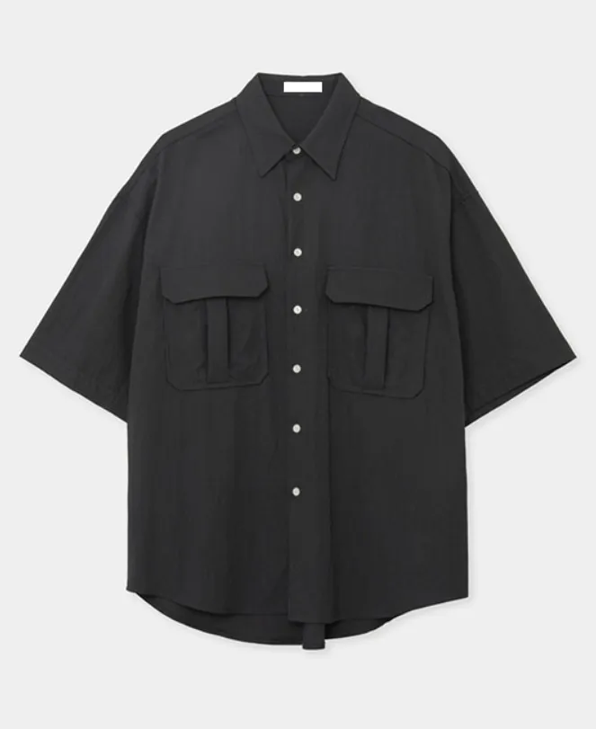 HUE  |[Huecloset]★RN Two-Pocket Half Shirt (3 color)