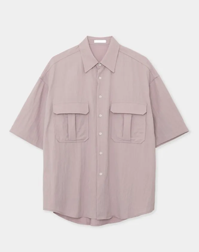 HUE  |[Huecloset]★RN Two-Pocket Half Shirt (3 color)