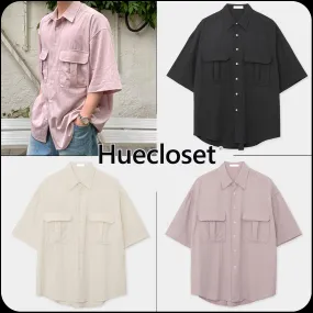 HUE  |[Huecloset]★RN Two-Pocket Half Shirt (3 color)