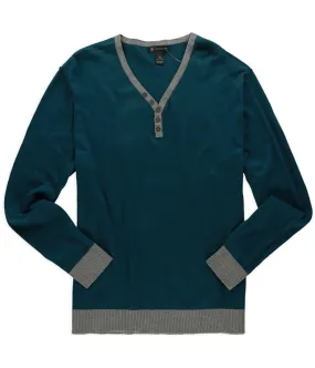 I-N-C Mens Henley Pullover Sweater, TW1