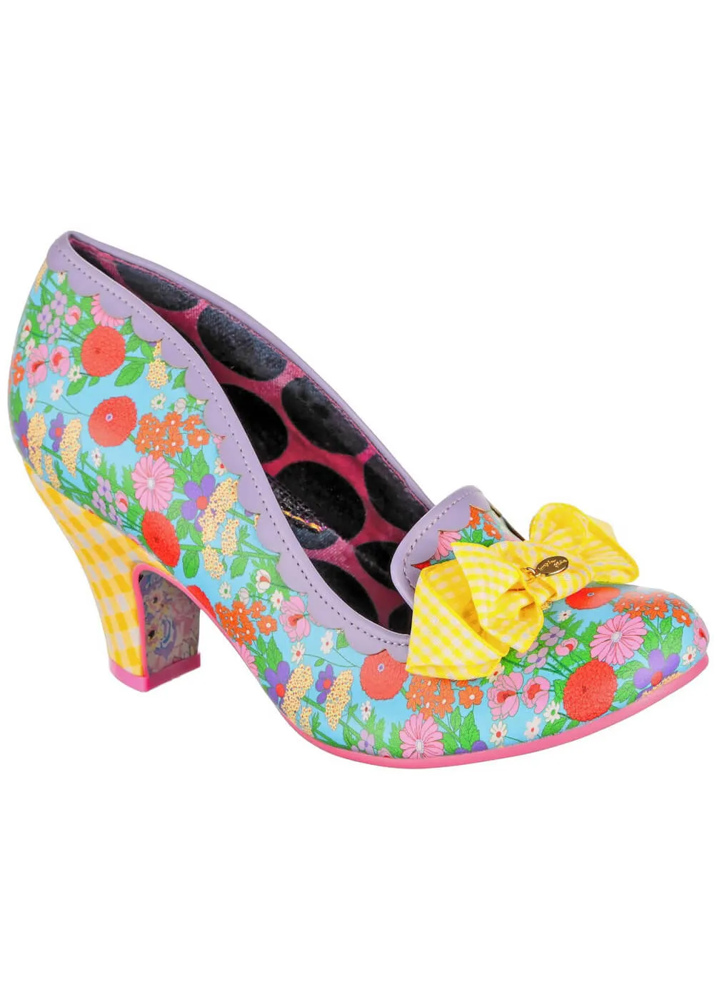 Irregular Choice Kanjanka Florals 50's Pumps Light Purple