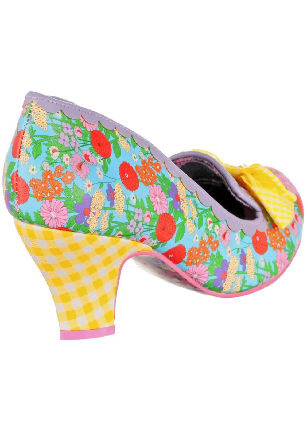 Irregular Choice Kanjanka Florals 50's Pumps Light Purple