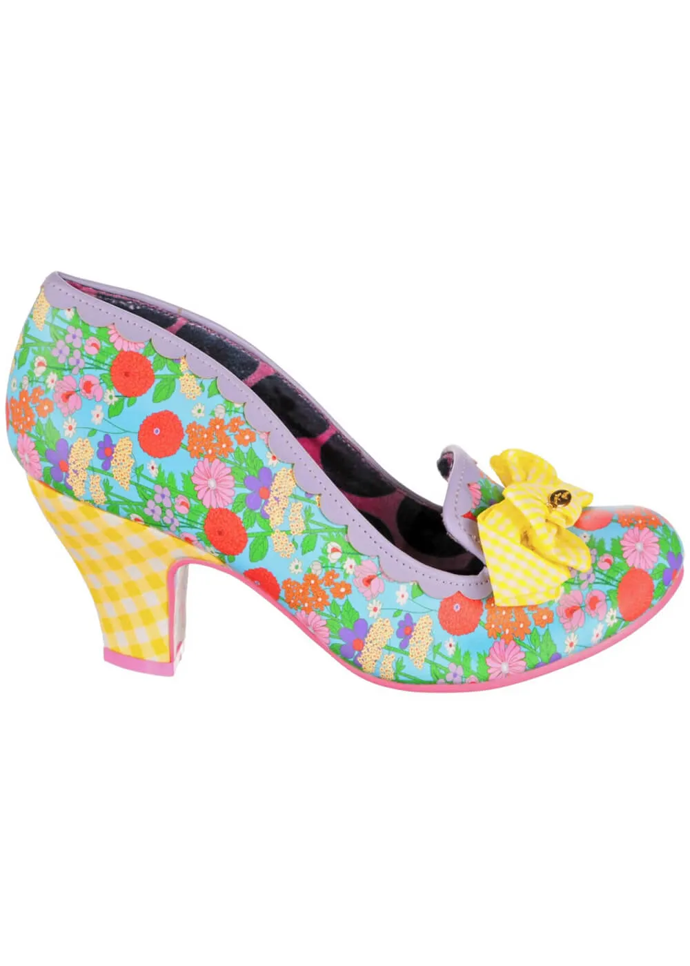 Irregular Choice Kanjanka Florals 50's Pumps Light Purple