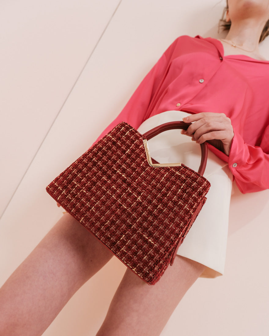 Janet Mini Tweed Handbag