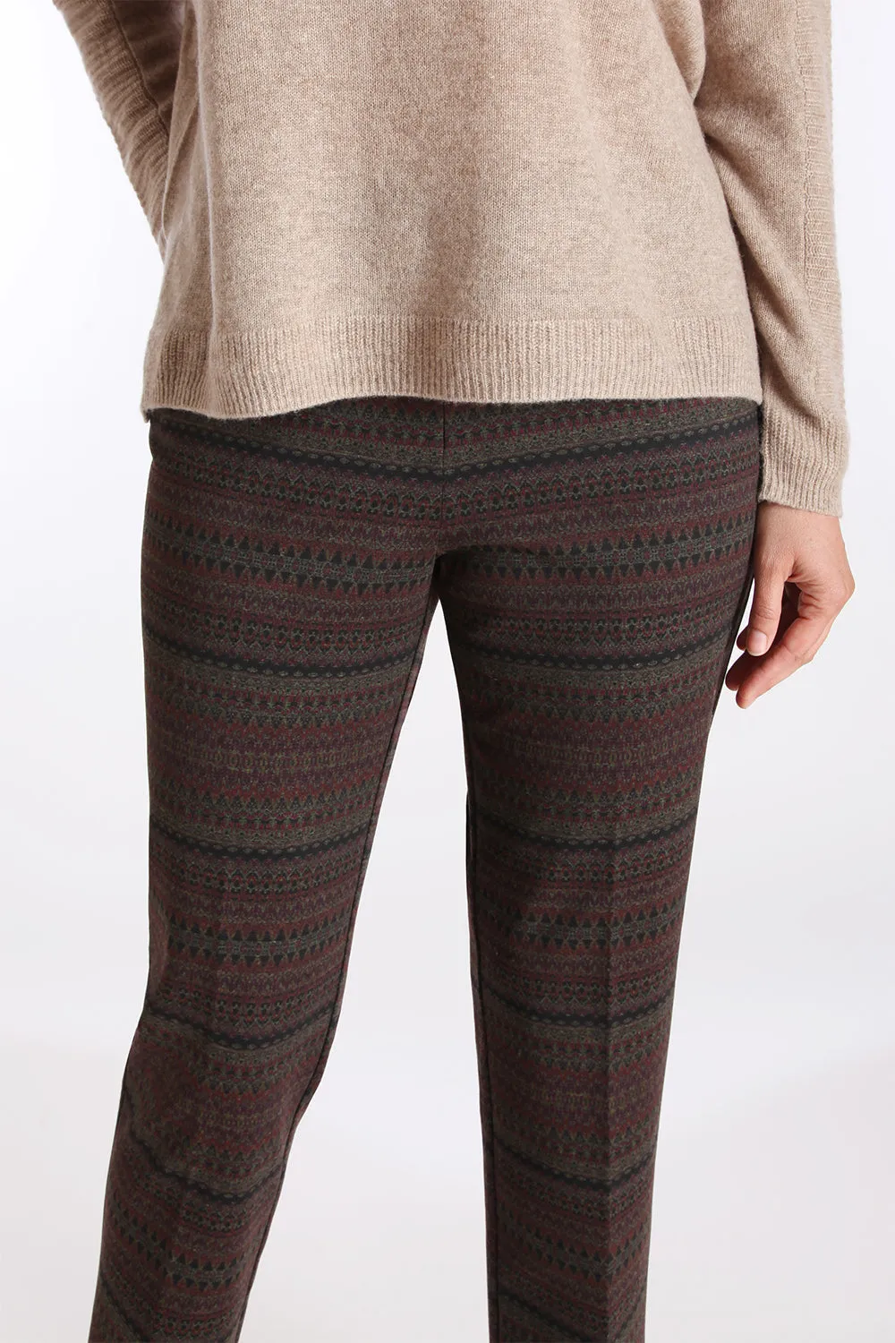 Jasmine Pant - Knit Print: FINAL SALE