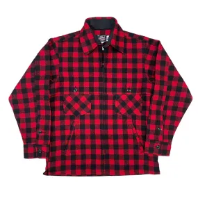 Johnson Woolen Mills Double Cape Jac Shirt Red & Black Buffalo Check