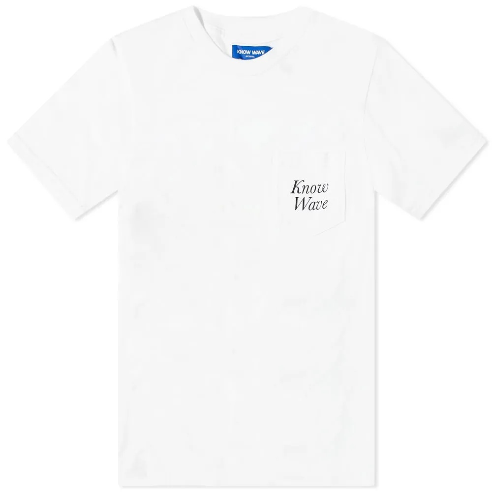 Know Wave Serif Pocket T-ShirtWhite