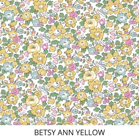 Liberty of London Children's Personalized Small Pocket Initial T-Shirt - Betsy Ann Yellow