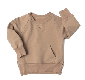 Little Bipsy - Taupe Pocket Pullover