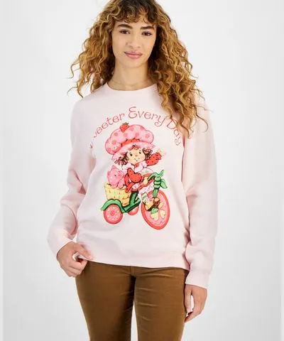 Love Tribe Juniors' Strawberry Shortcake Graphic Sweatshirt