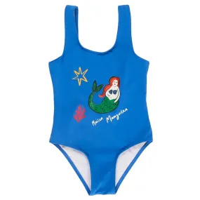 Maison Mangostan Child Mermaid Swimsuit Blue