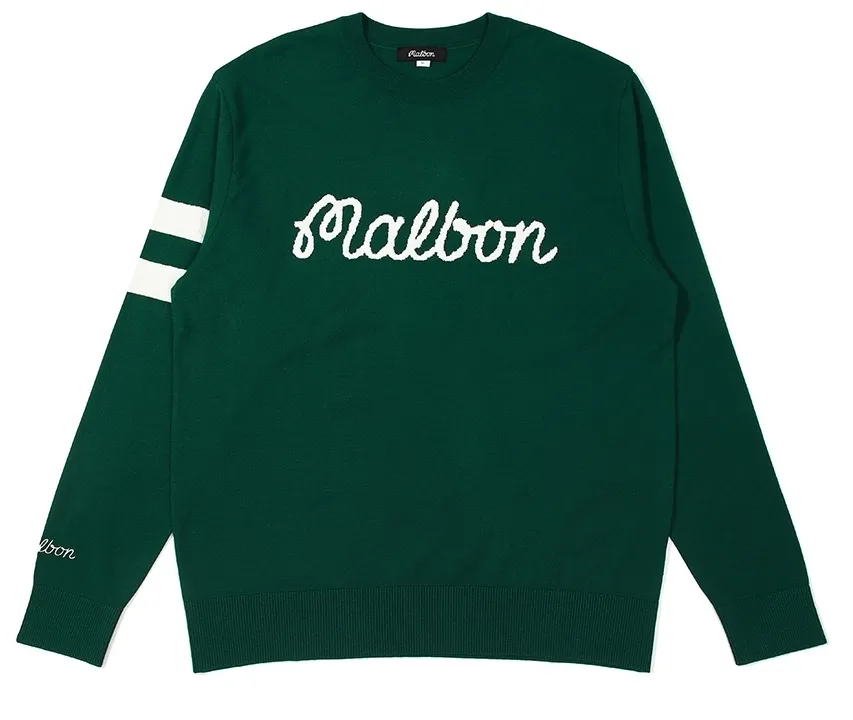 Malbon Golf  |Street Style Long Sleeves Plain Logo Sweaters