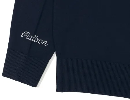 Malbon Golf  |Street Style Long Sleeves Plain Logo Sweaters