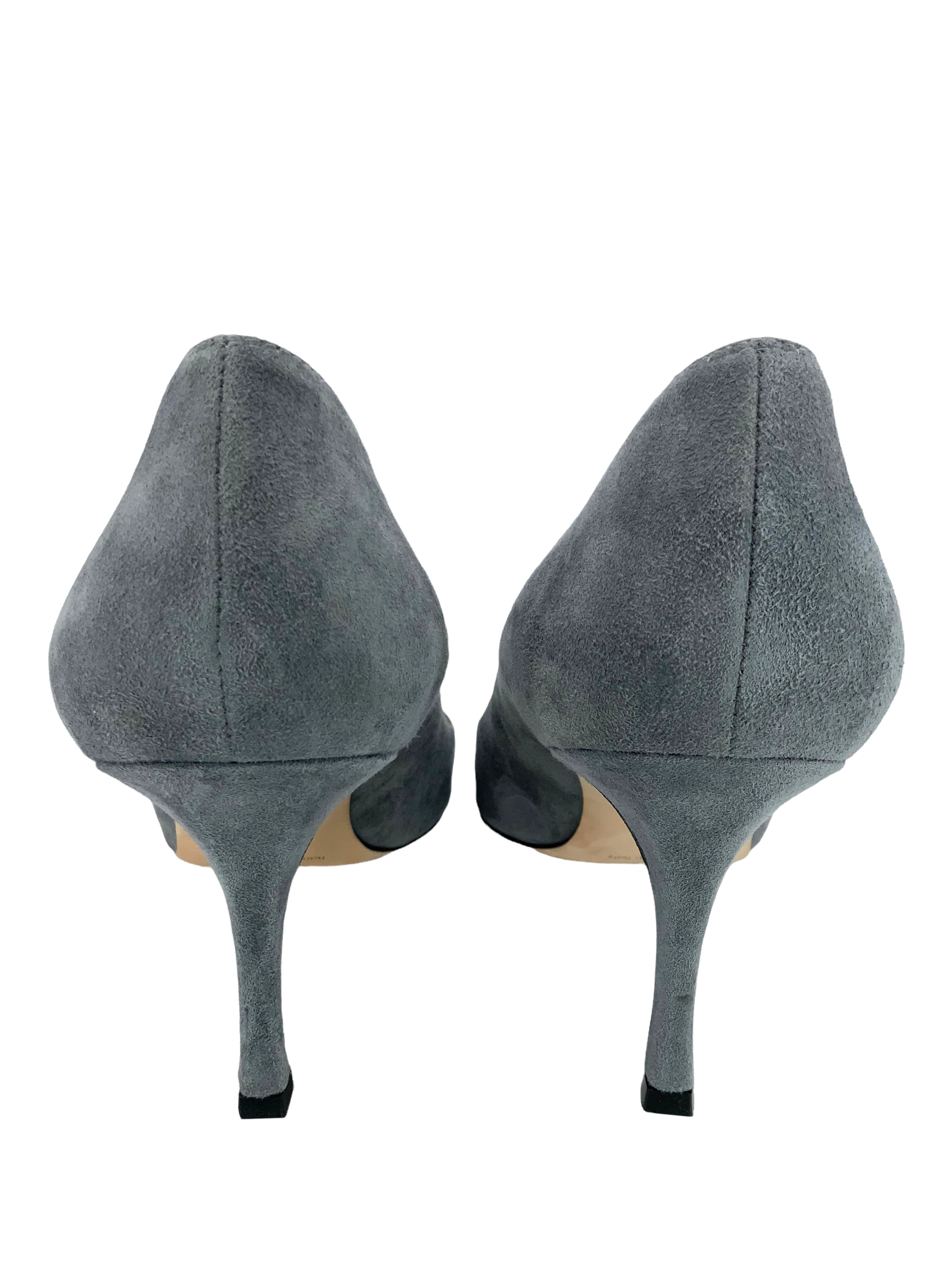 Manolo Blahnik BB 70mm Suede Pumps Size 8.5