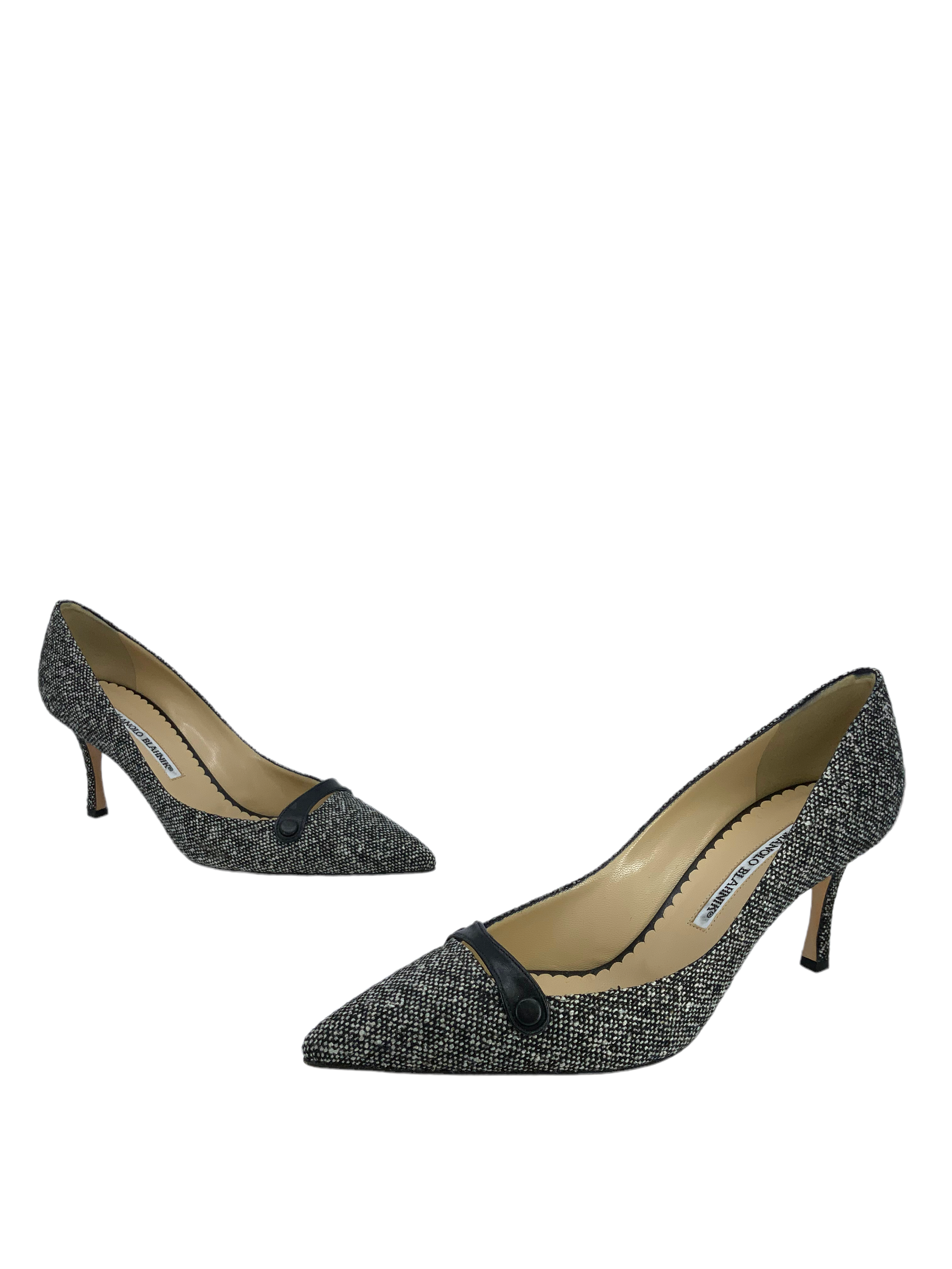 Manolo Blahnik Tweed Pumps Size 9.5