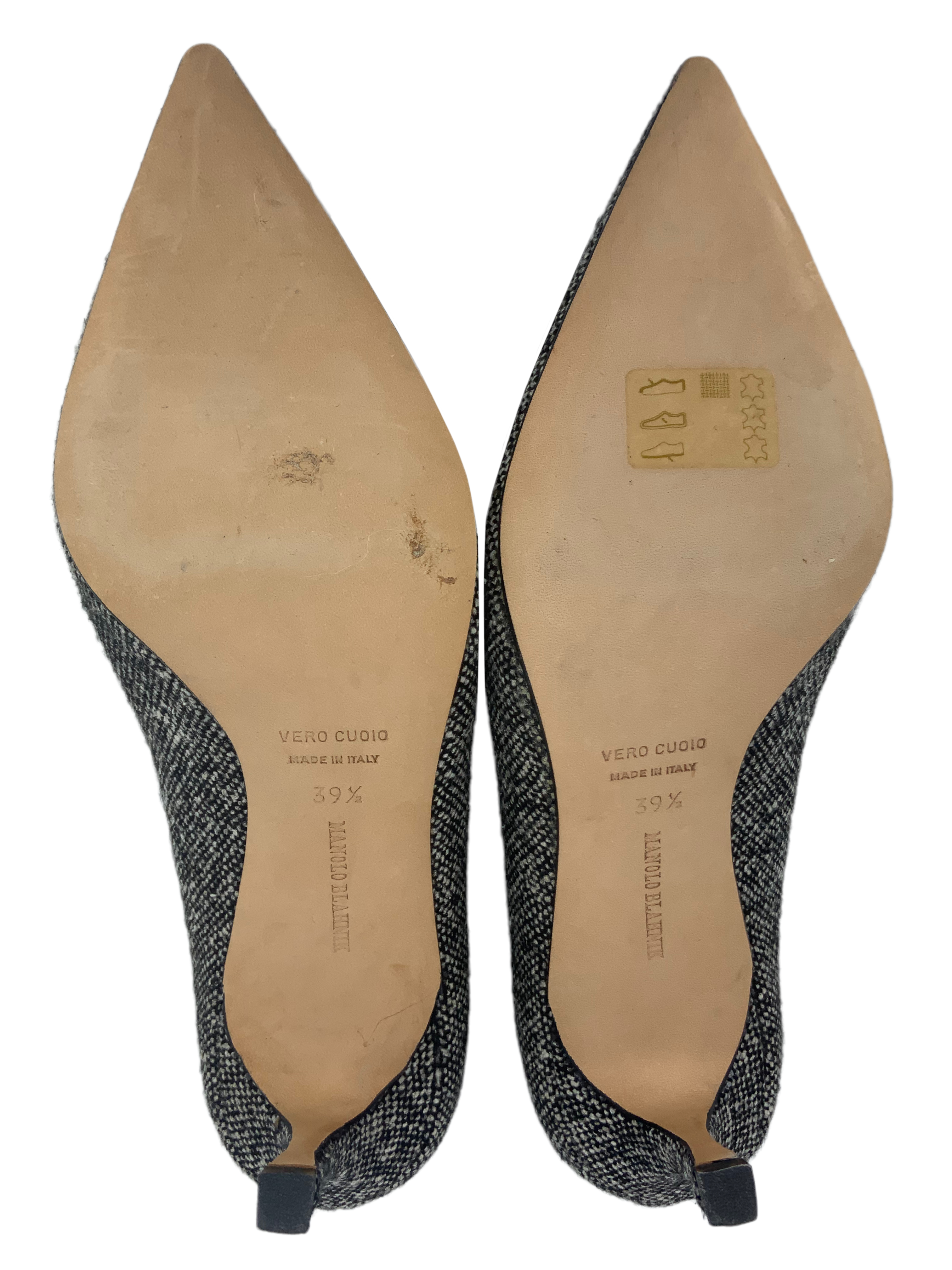 Manolo Blahnik Tweed Pumps Size 9.5