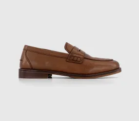 Mens Office Marlborough Penny Loafers Tan Leather