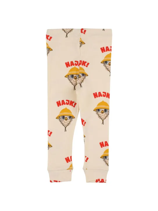 Mini Rodini   Printed cotton leggings 