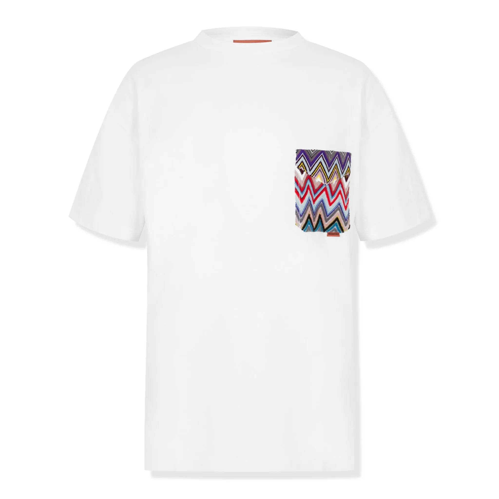 Missoni Zigzag White Multicolour Pocket T Shirt