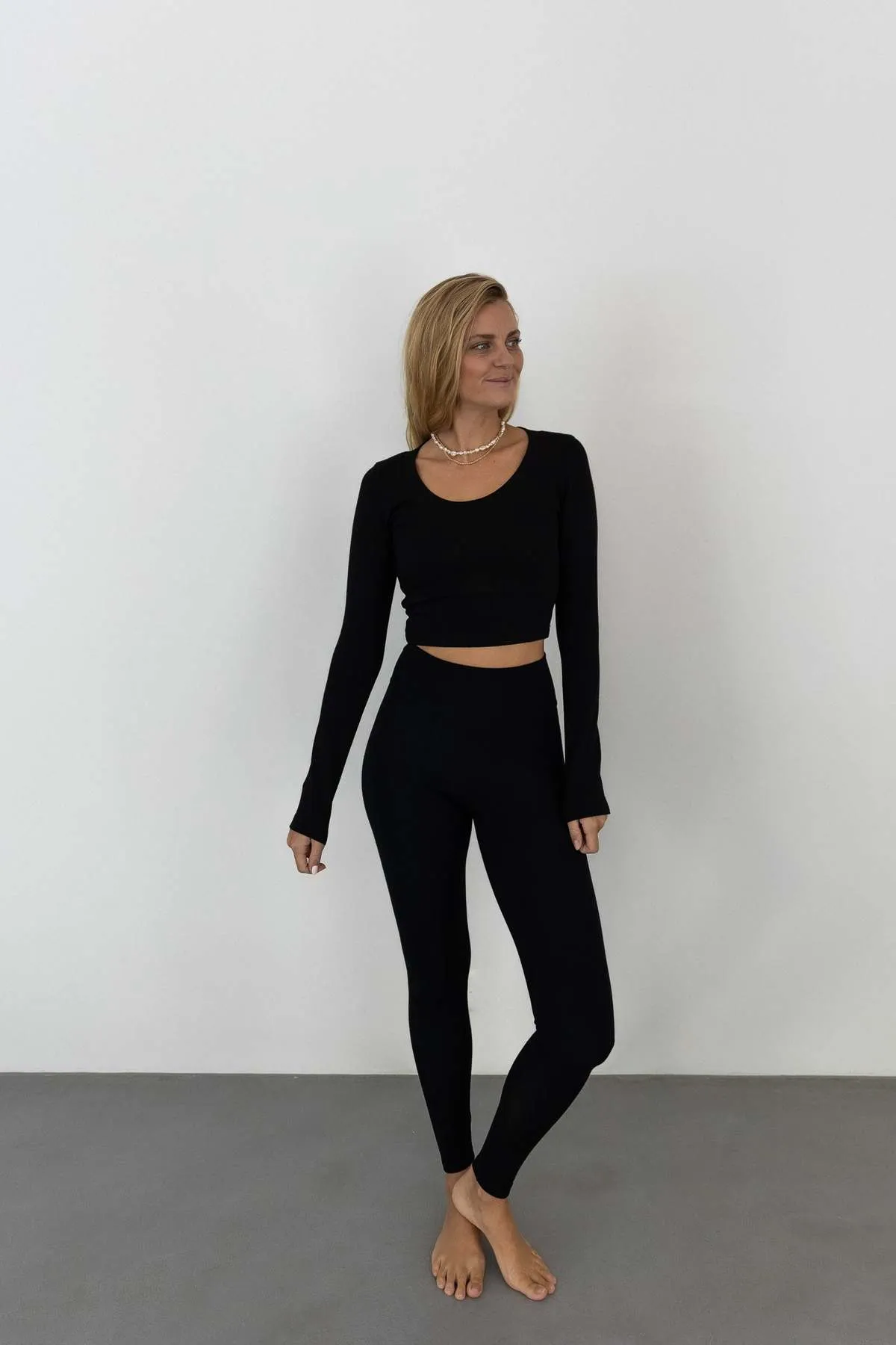 Moly Tencel  Leggings - Black