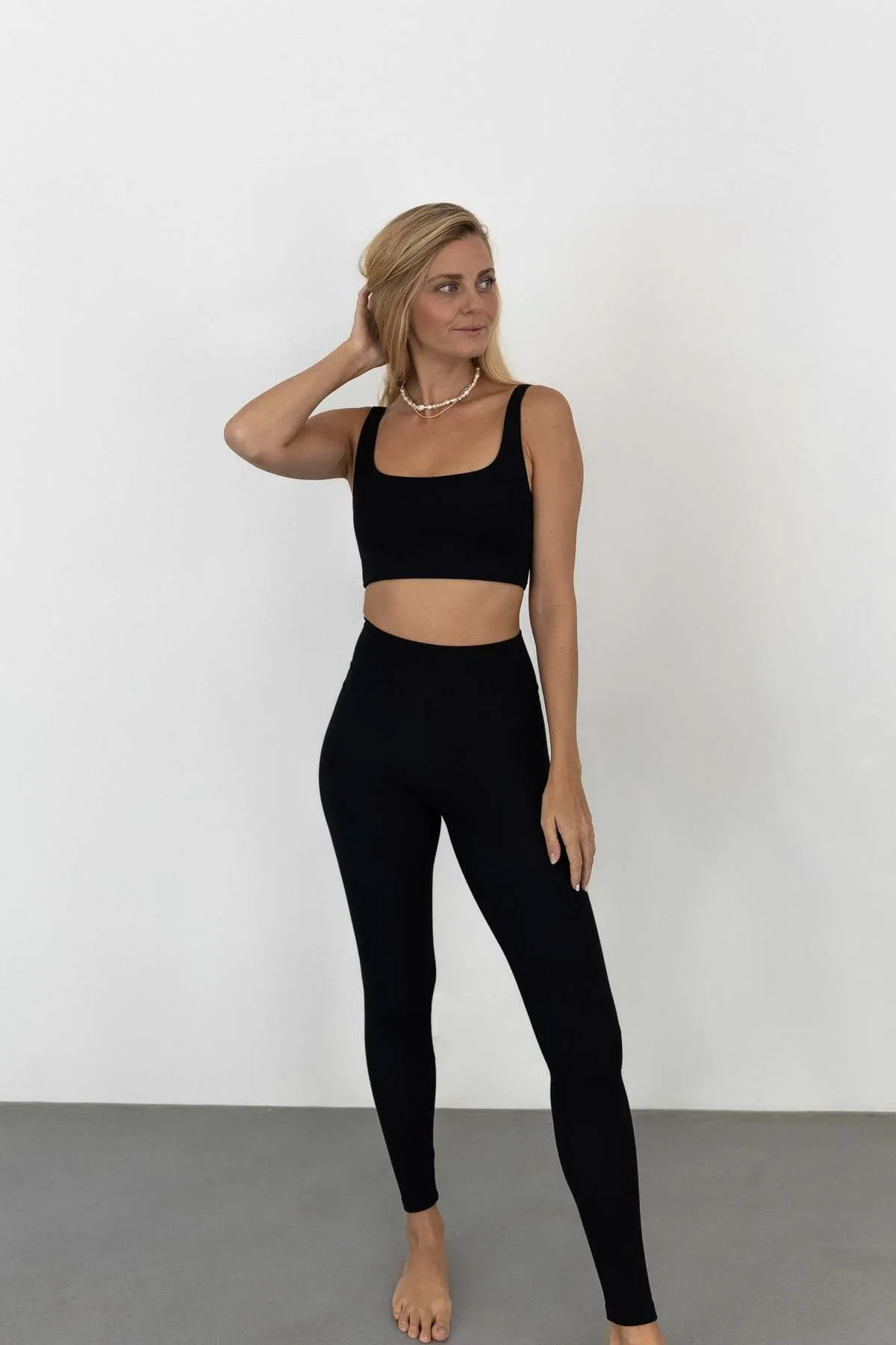 Moly Tencel  Leggings - Black