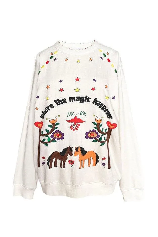 Monoki - Magic Sweatshirt - White