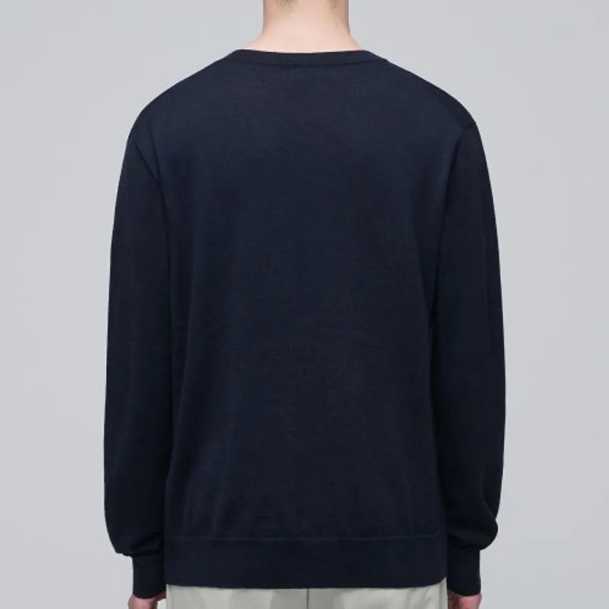 MUSINSA STANDARD  |Crew Neck Wool Nylon Street Style Long Sleeves Plain