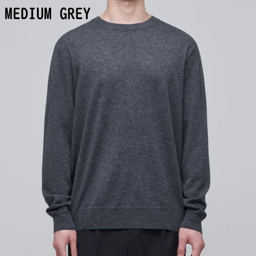 MUSINSA STANDARD  |Crew Neck Wool Nylon Street Style Long Sleeves Plain