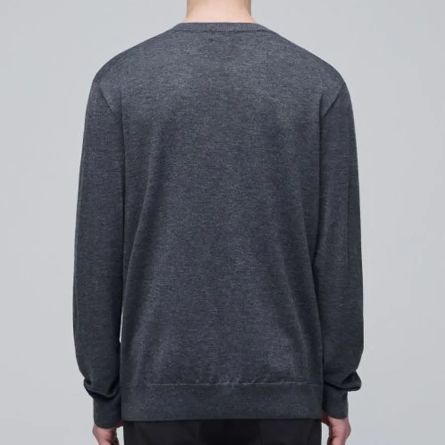 MUSINSA STANDARD  |Crew Neck Wool Nylon Street Style Long Sleeves Plain