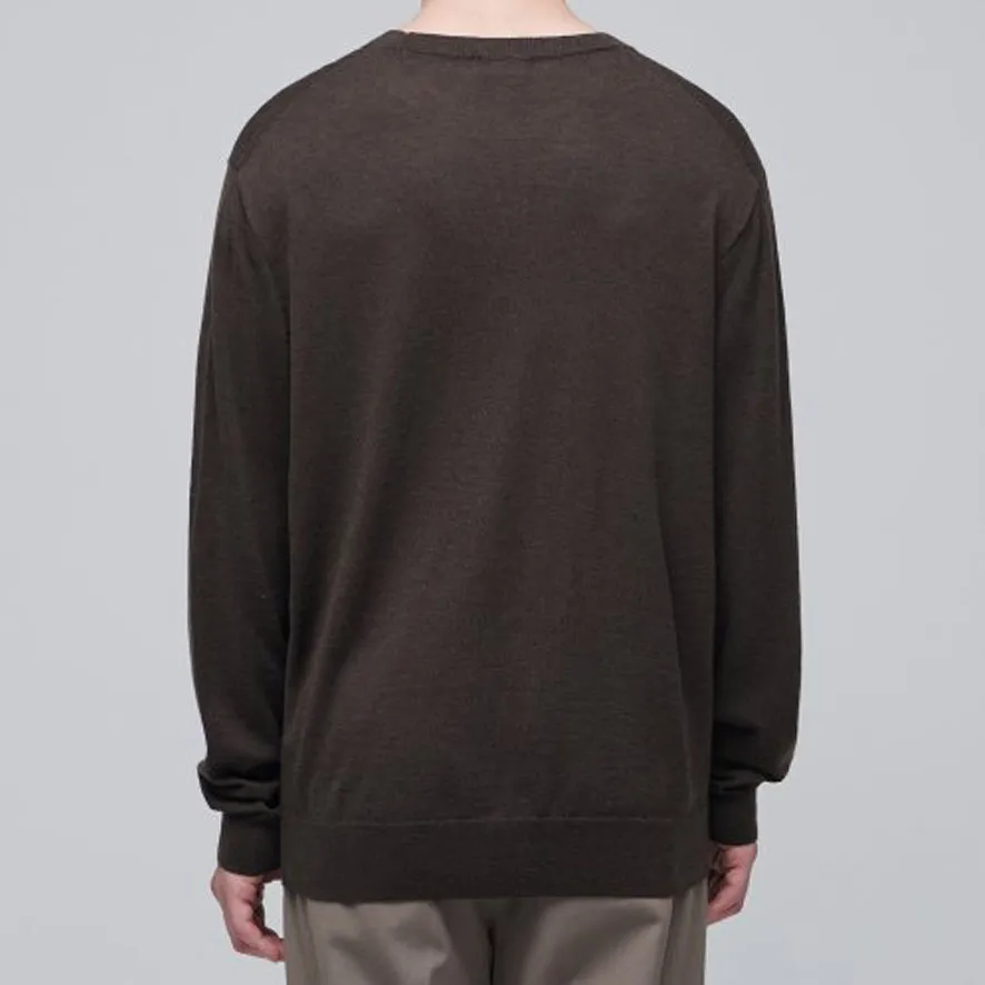 MUSINSA STANDARD  |Crew Neck Wool Nylon Street Style Long Sleeves Plain