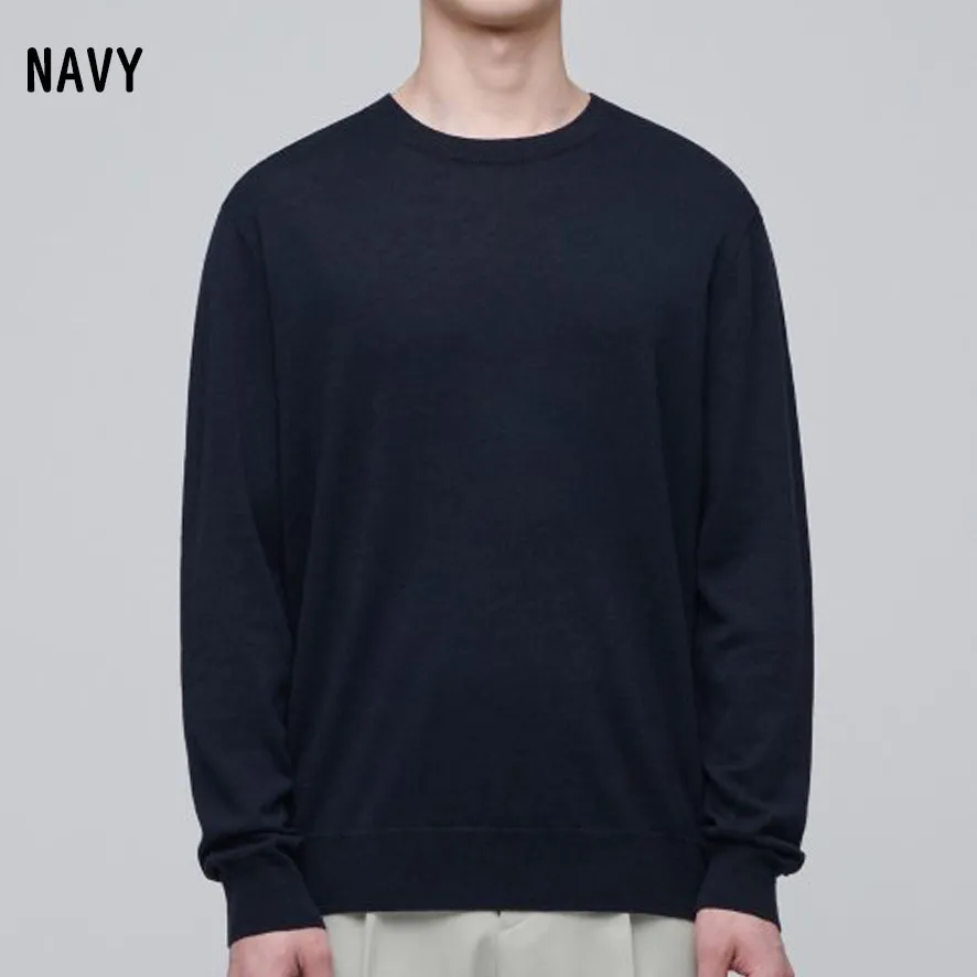 MUSINSA STANDARD  |Crew Neck Wool Nylon Street Style Long Sleeves Plain