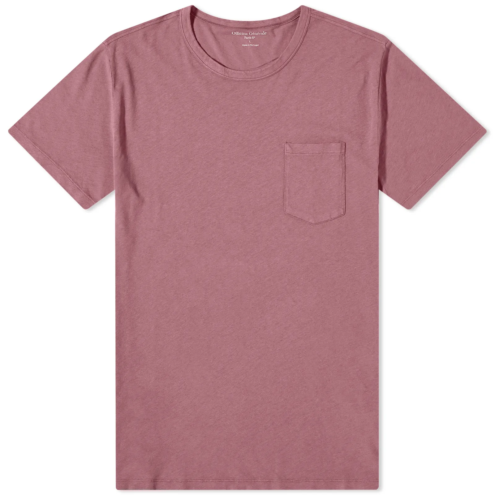 Officine Générale Pocket T-ShirtPlum Wine