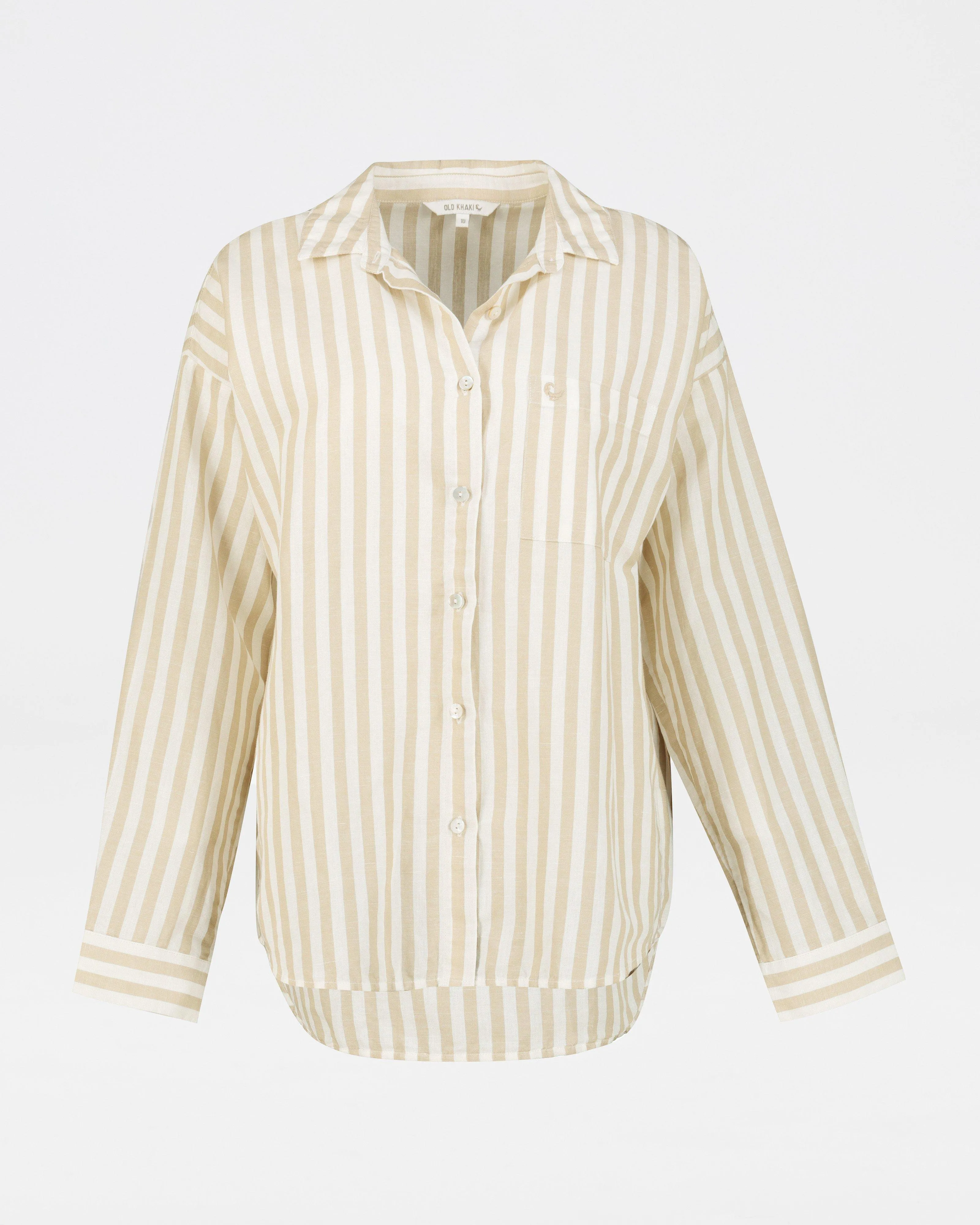 Old Khaki Women's Nova Boyfriend Stripe Shirt | Cape Union Mart