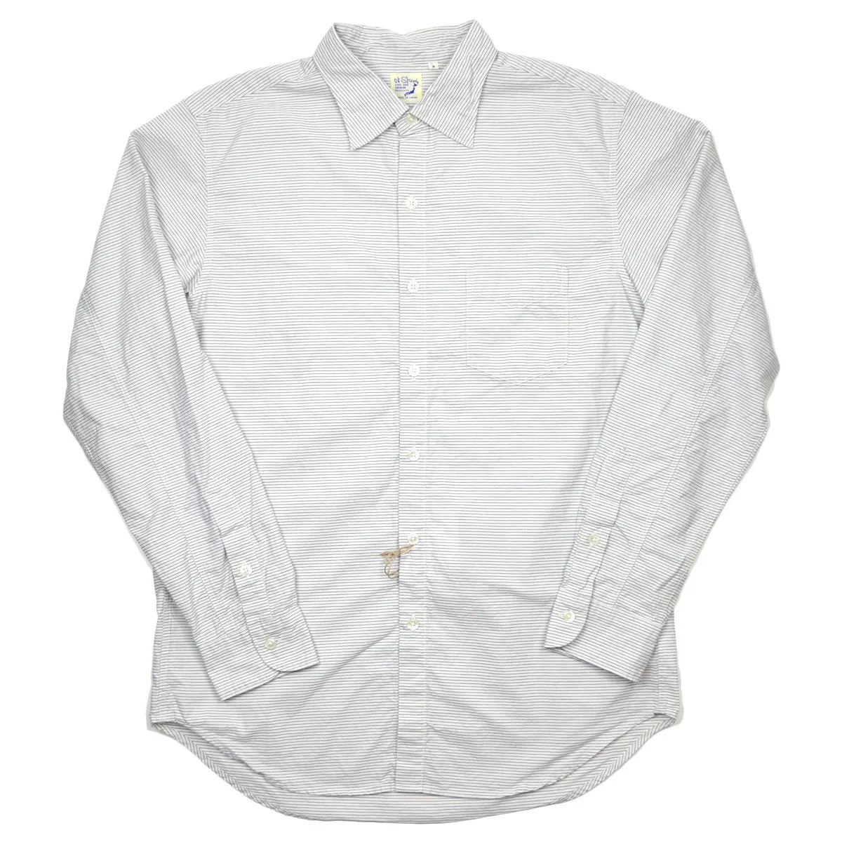 orSlow - Dress Shirt - Border Stripe White