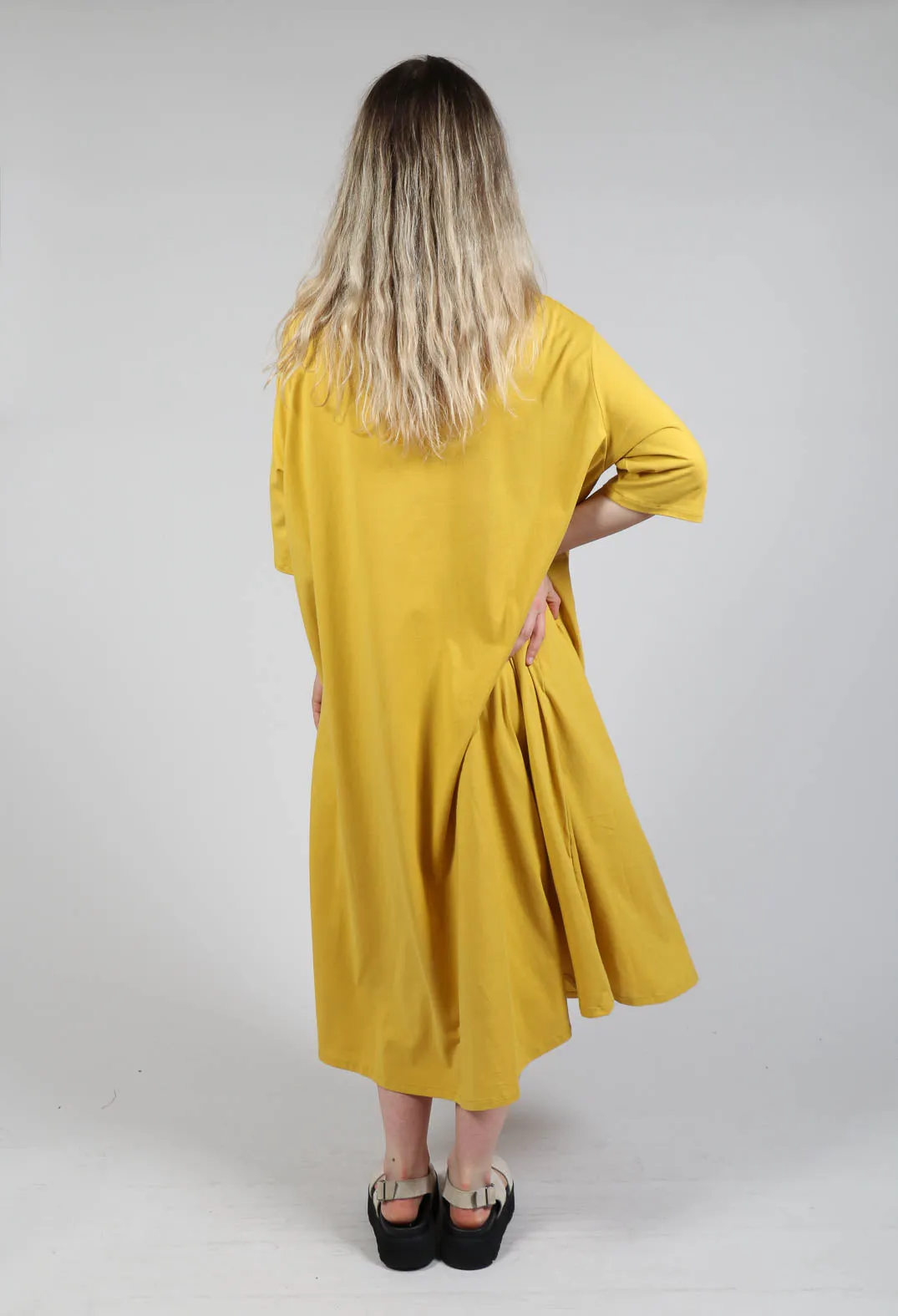 Oversized T-Shirt Dress in Saffron