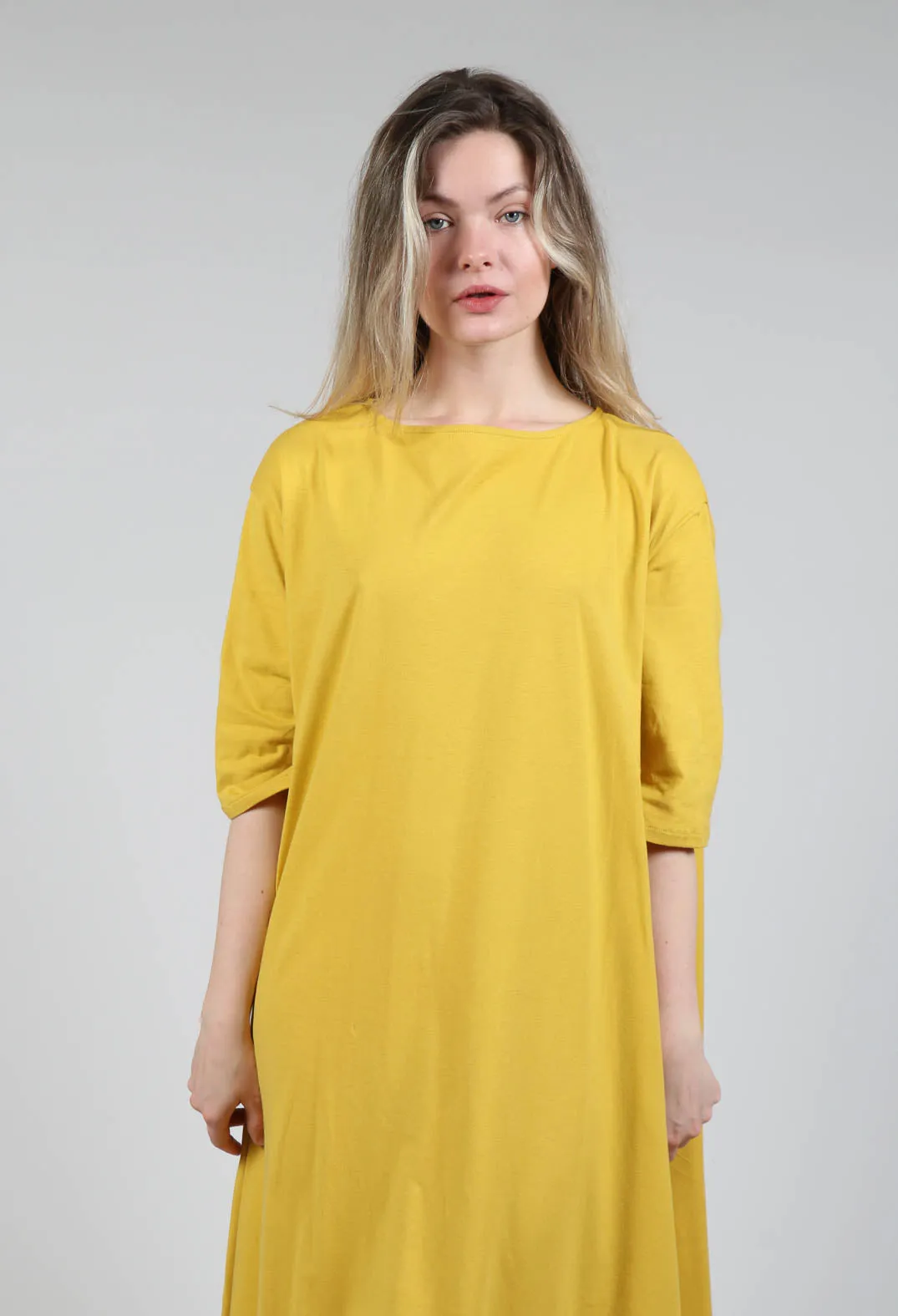 Oversized T-Shirt Dress in Saffron