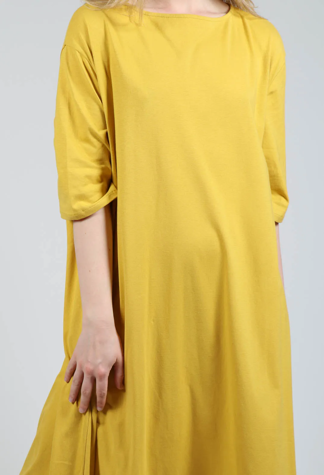 Oversized T-Shirt Dress in Saffron