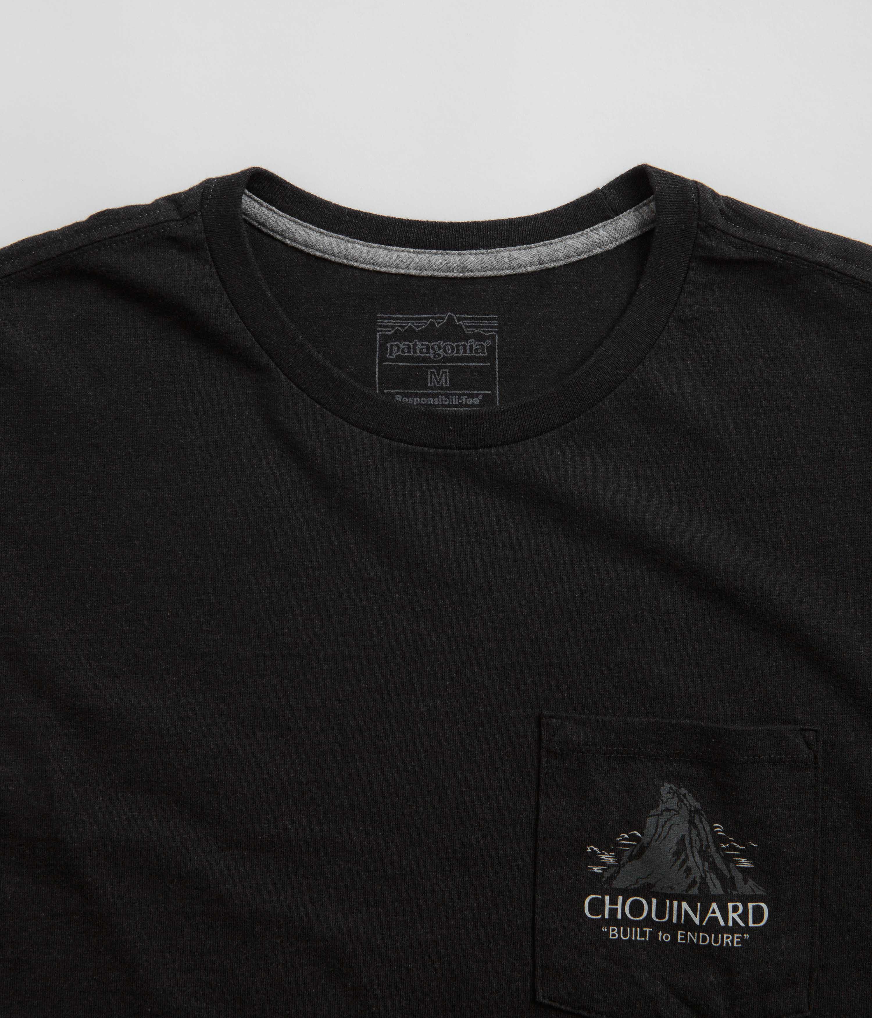 Patagonia Chouinard Crest Pocket Responsibili-Tee T-Shirt - Ink Black