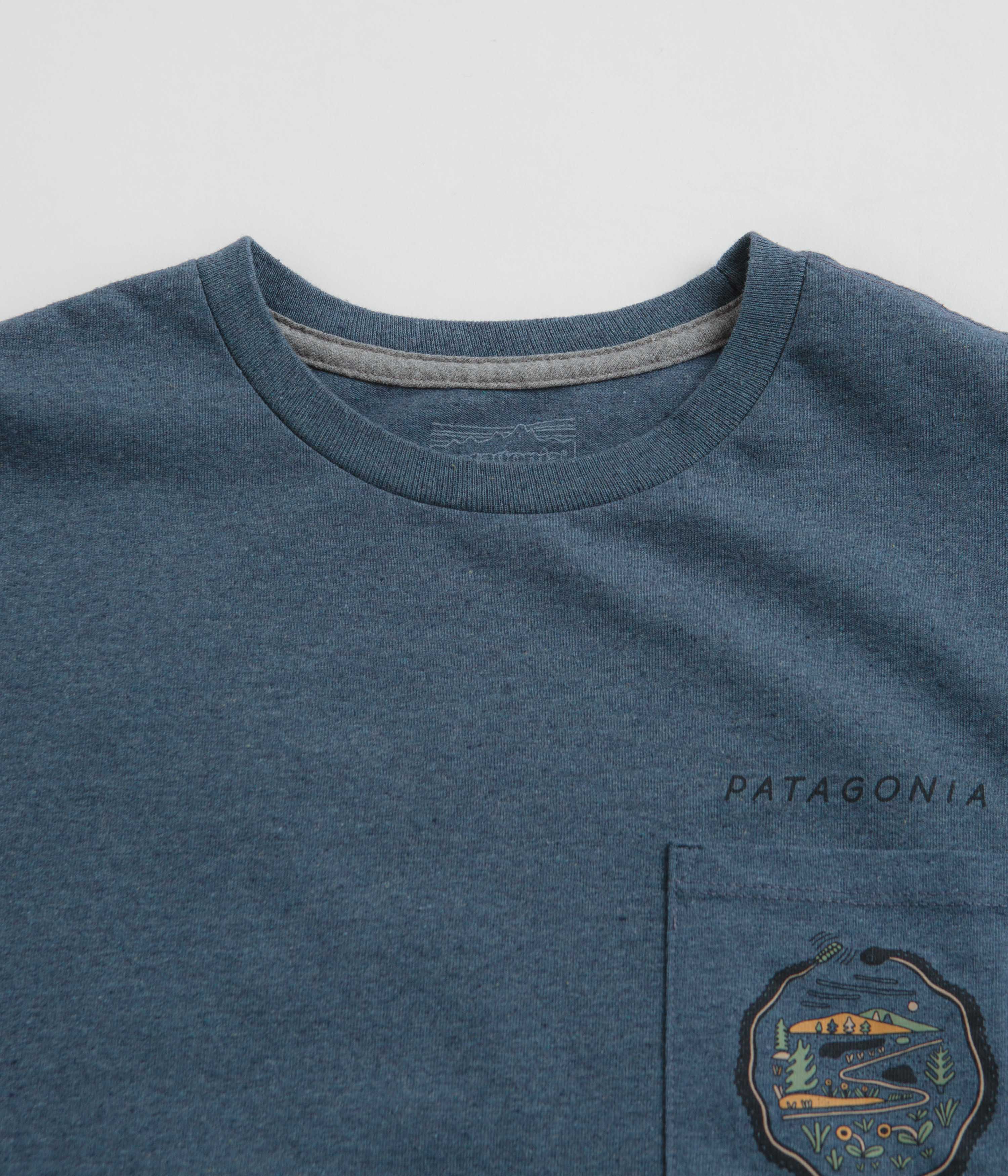 Patagonia Commontrail Pocket Responsibili-Tee T-Shirt - Utility Blue