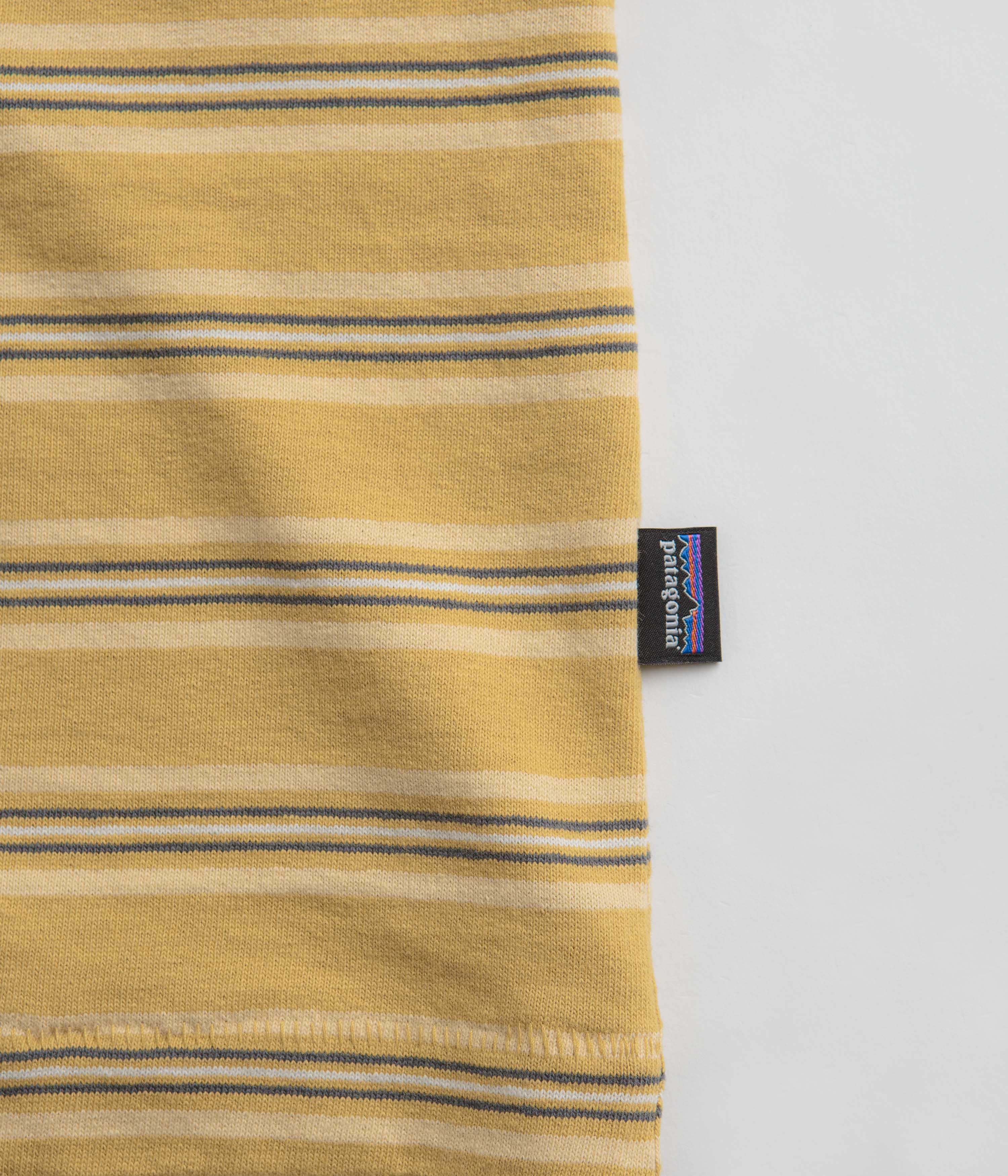 Patagonia Cotton in Conversion Pocket T-Shirt - Found Stripe: Pufferfish Gold