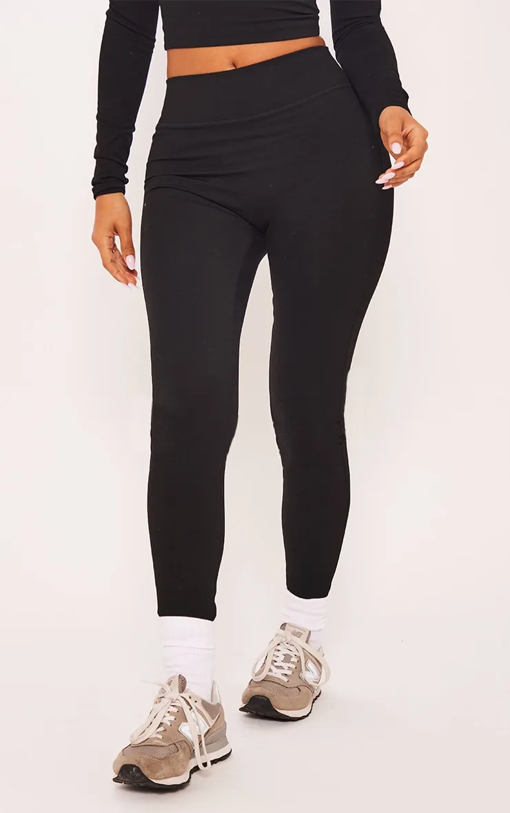 Petite Black Contour Sculpt Leggings | Petite