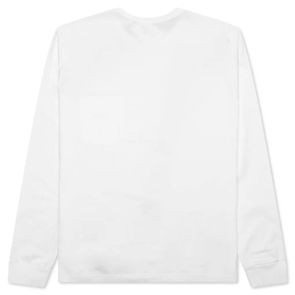 Pocket Logo L/S T-Shirt - White