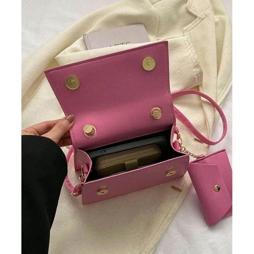 Portable Crossbody Flap Handbag