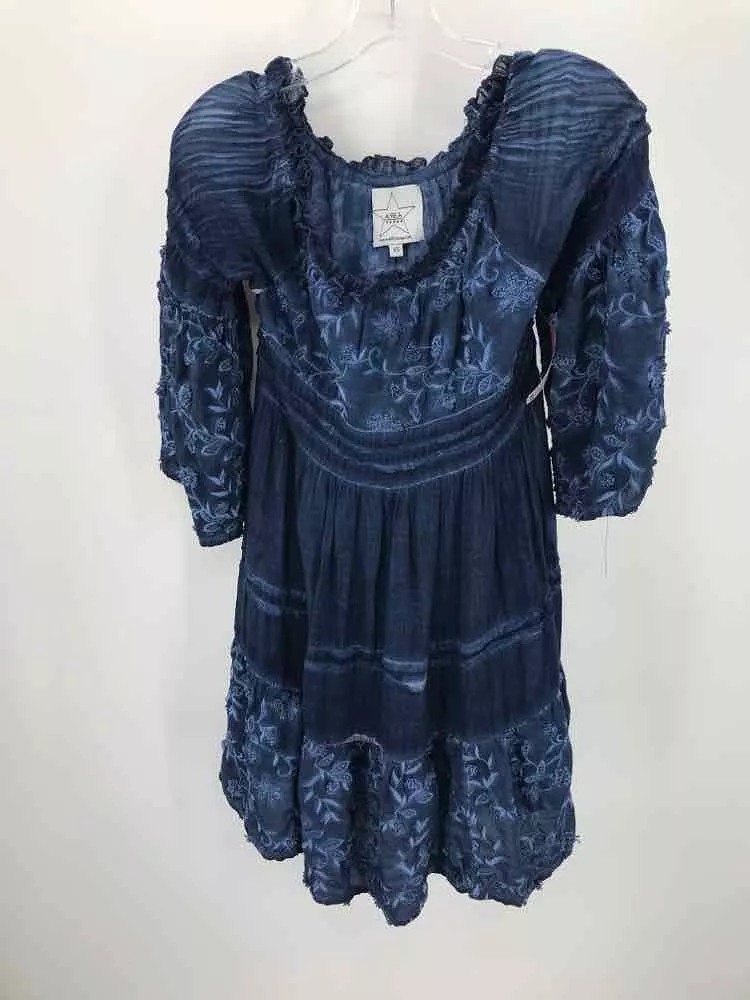 Pre-Owned Area  Stars Blue Size XS Short Long Sleeve Dress