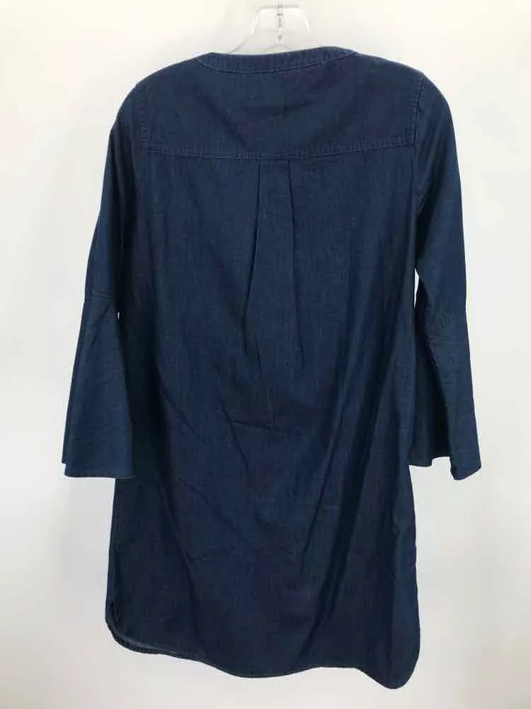 Pre-Owned Banana Republic Blue Size 6 Knee Length Long Sleeve Dress