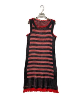 [Pre-owned] ISSEY MIYAKE Fringe Pleated Dress IM83FH028