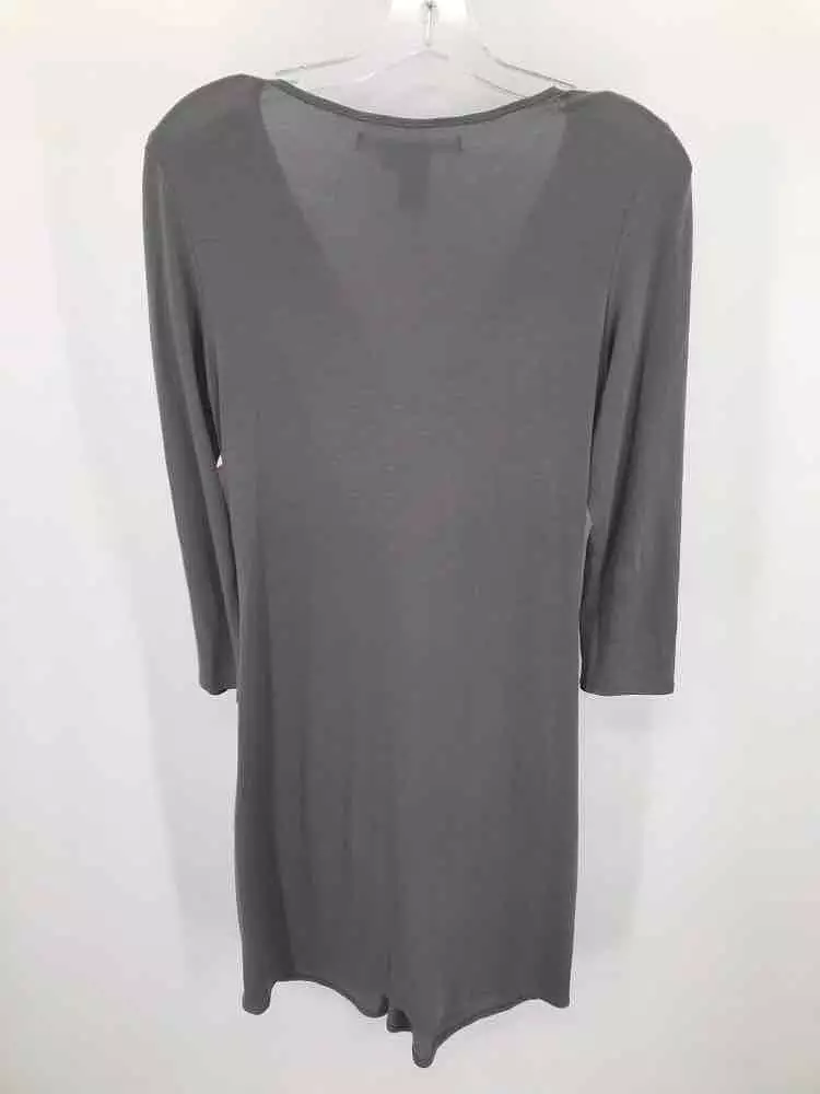 Pre-Owned Max Studio Grey Size Small Knee Length Long Sleeve Dress