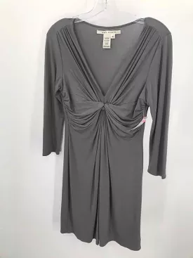 Pre-Owned Max Studio Grey Size Small Knee Length Long Sleeve Dress